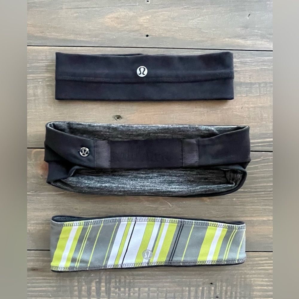 Lululemon headbands - 3 in total. Excellent condition.